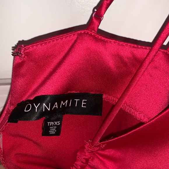 Dynamite MIDI Hot pink dress - Picture 2 of 7